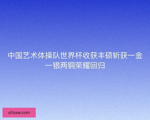 中国艺术体操队世界杯收获丰硕斩获一金一银两铜荣耀回归
